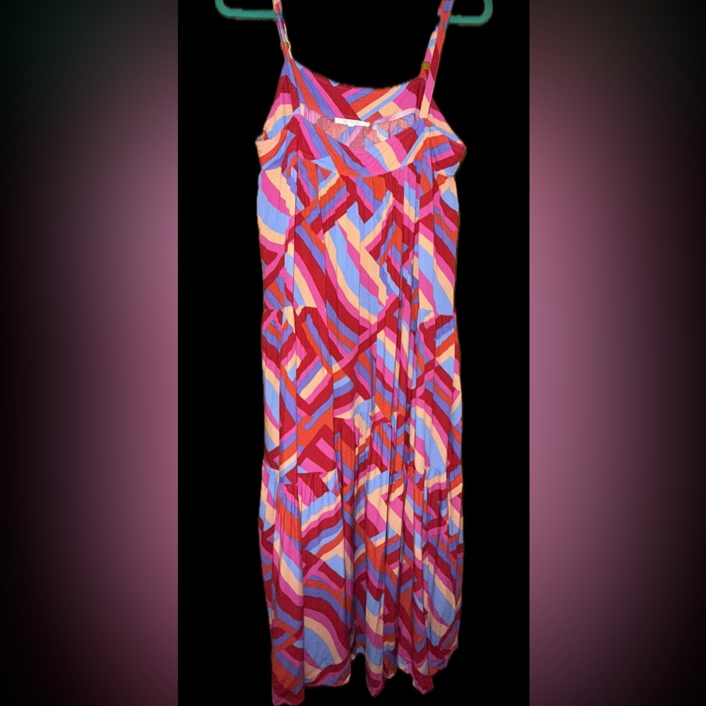 Anthropologie Abel the Label Abstract Print Maxi Vacation Boho Summer Beach